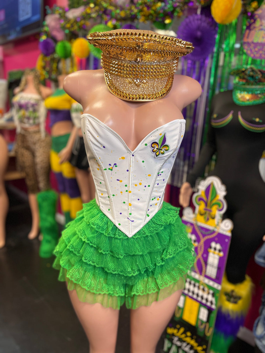 Mardi Gras Green Shorts